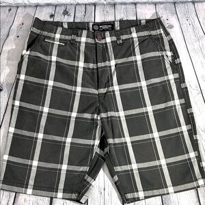 American Eagle Outfitters Gray Flat Front Shorts (Size 36)